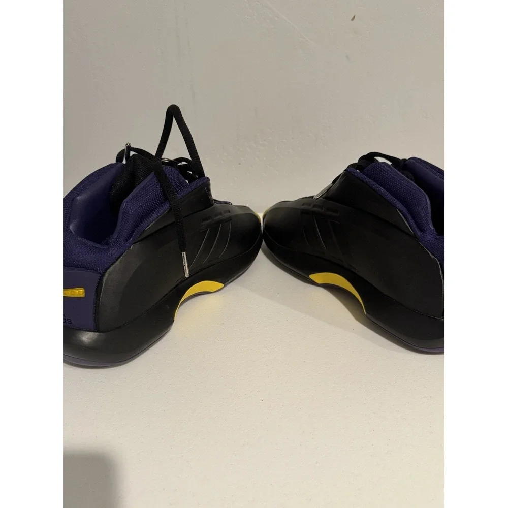 Adidas Crazy 1 Kobe Bryant Black Yellow Basketball Shoes FZ6208 Mens 10.5
